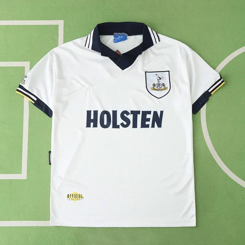 Tottenham Hotspur 1993-95 Home Retro Fan Jersey – White | Holsten | Classic Spurs 90s Premier League Shirt