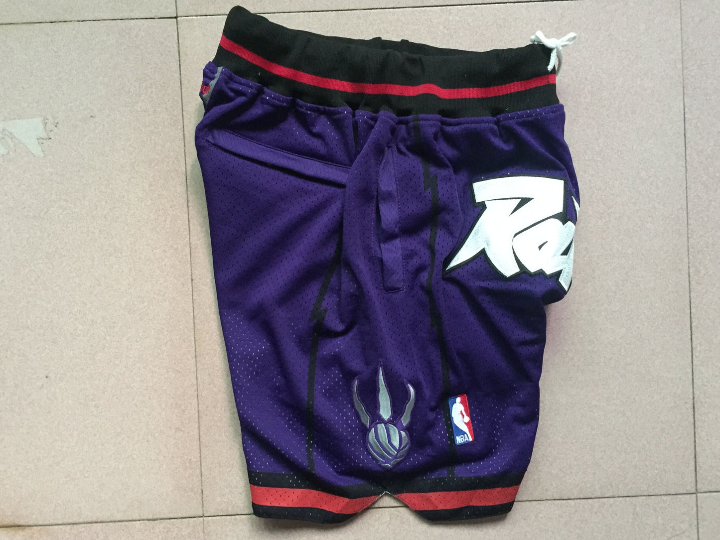 Men's Toronto Raptors Purple 1997-98 Hardwood Classics Basketball Shorts1