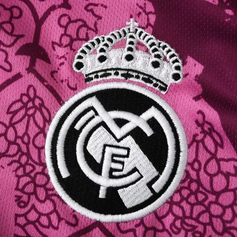 Real Madrid 2024/25 Pink Floral Pattern Concept Jersey – Islamic Art Adidas Fan Version