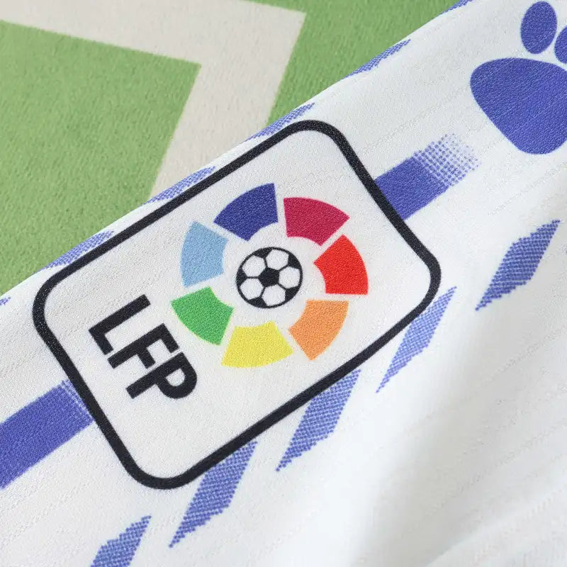Real Madrid CF Home Retro Fan Version Jersey 1996/97 – White Football Shirt with Kelme Diamond Sleeve & Teka Sponsor