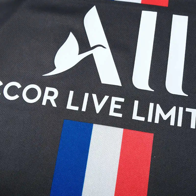 PSG 2019/20 Fourth Jersey – Black Tricolor Stripe Accor Fan Version