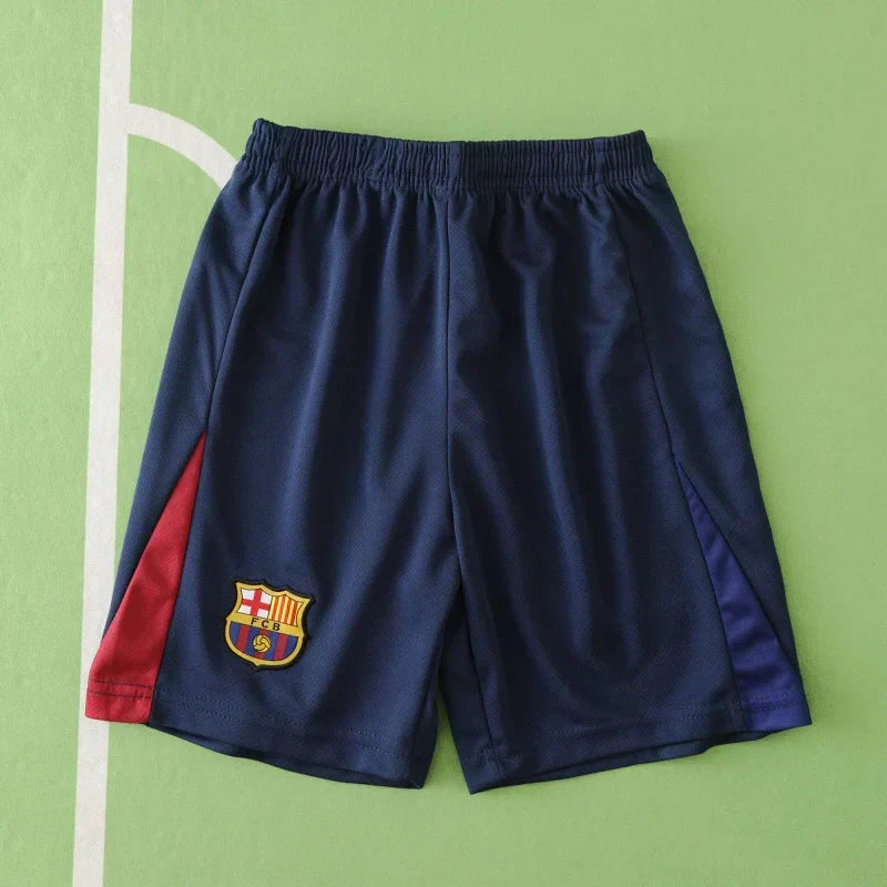 FC Barcelona 125th Anniversary Home Kids Kit 2024/25 — Blue Red Spotify Edition