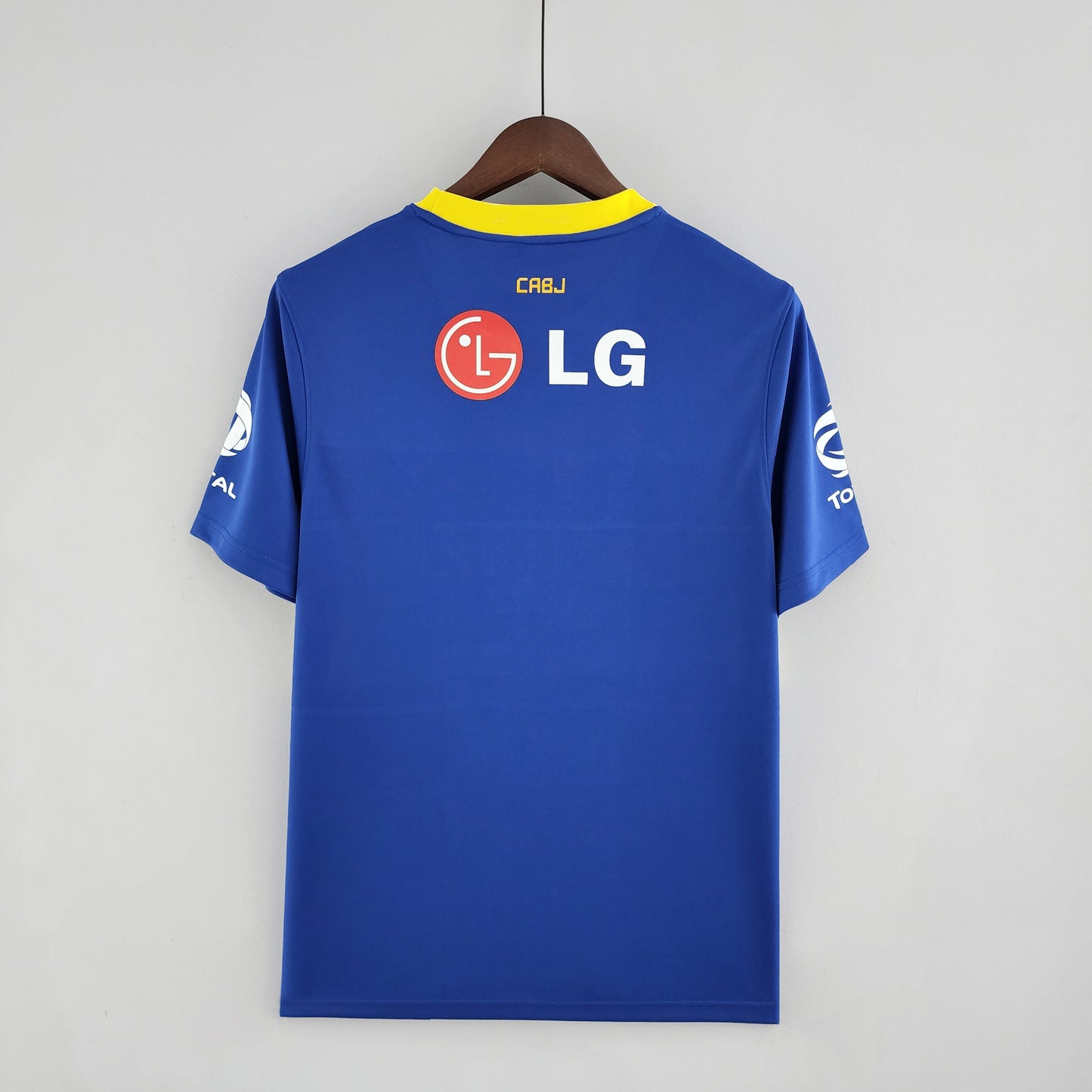 Boca Juniors 2010-11 Home Retro Jersey – Royal Blue Yellow Band LG Nike CABJ Riquelme Gary Medel Fan Version Football Shirt