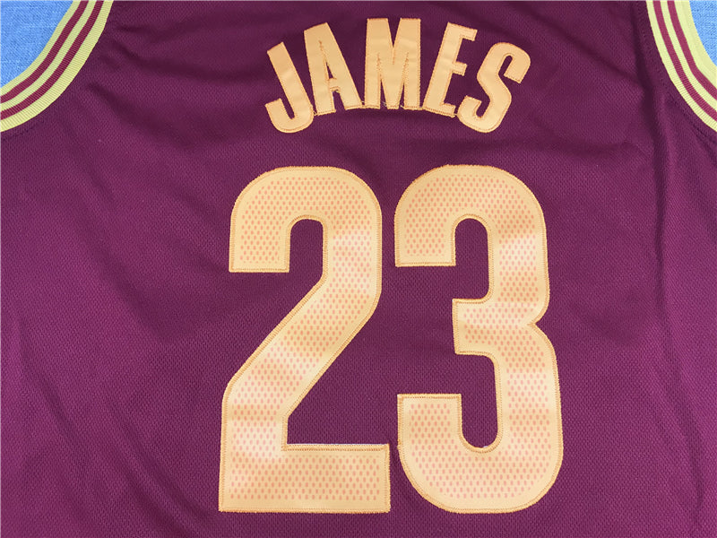 LeBron James #23 Cleveland Cavaliers Wine Red CLEVELAND Adidas Swingman Home Jersey