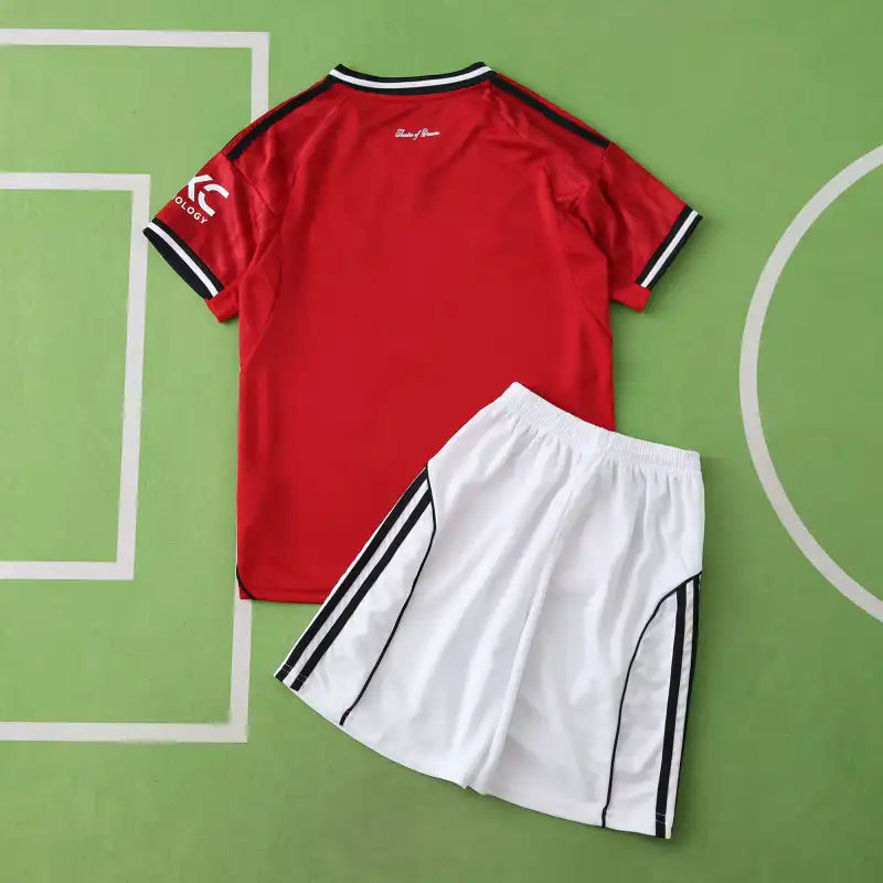 Manchester United FC Home Kids Kit 2025/26 – Custom Name & Number