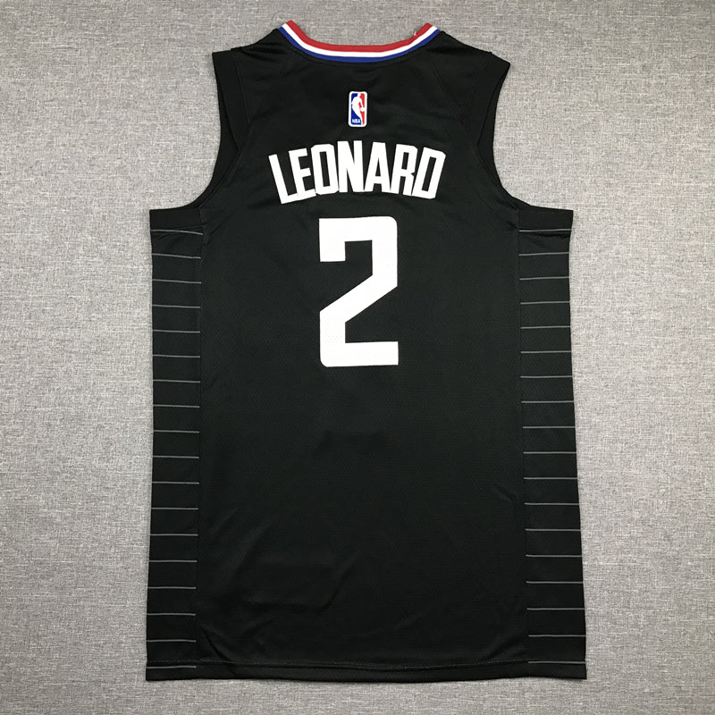 Men's LA Clippers Kawhi Leonard #2 Black 2022/23 Statement Edition Swingman Jerseys