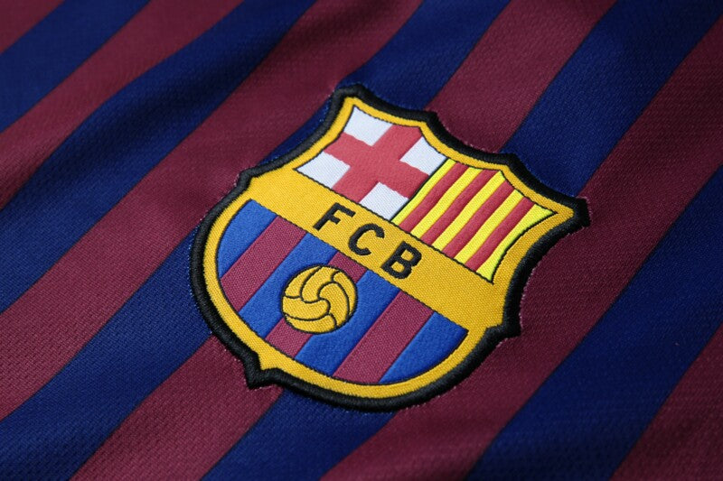 Barcelona 2018-19 Home Jersey – Blue Red Stripe Nike Rakuten Fan Version La Liga Football Shirt