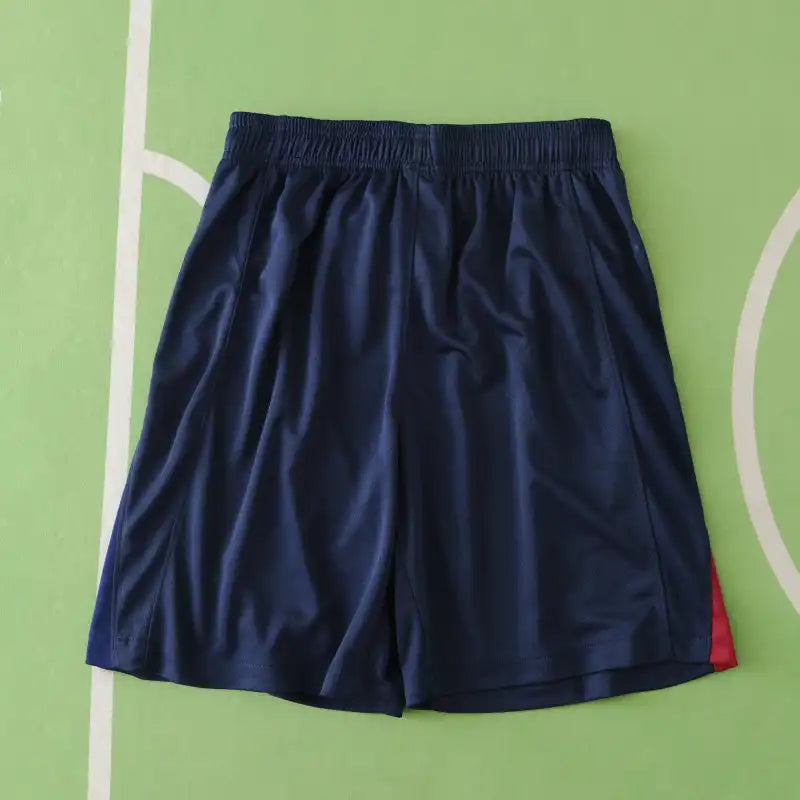 FC Barcelona Home Shorts 2024/25 — Navy Blue FCB Badge Men's Football Match Shorts