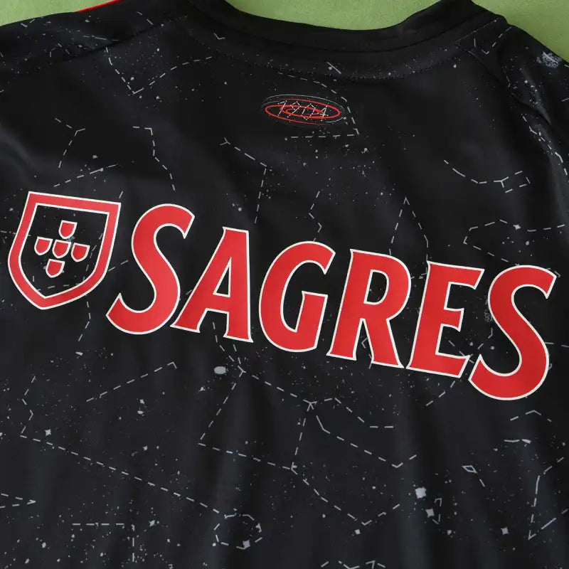 S.L. Benfica Away Jersey 2024/25 – Fan Version | Black Adidas Football Shirt with Emirates Sponsor