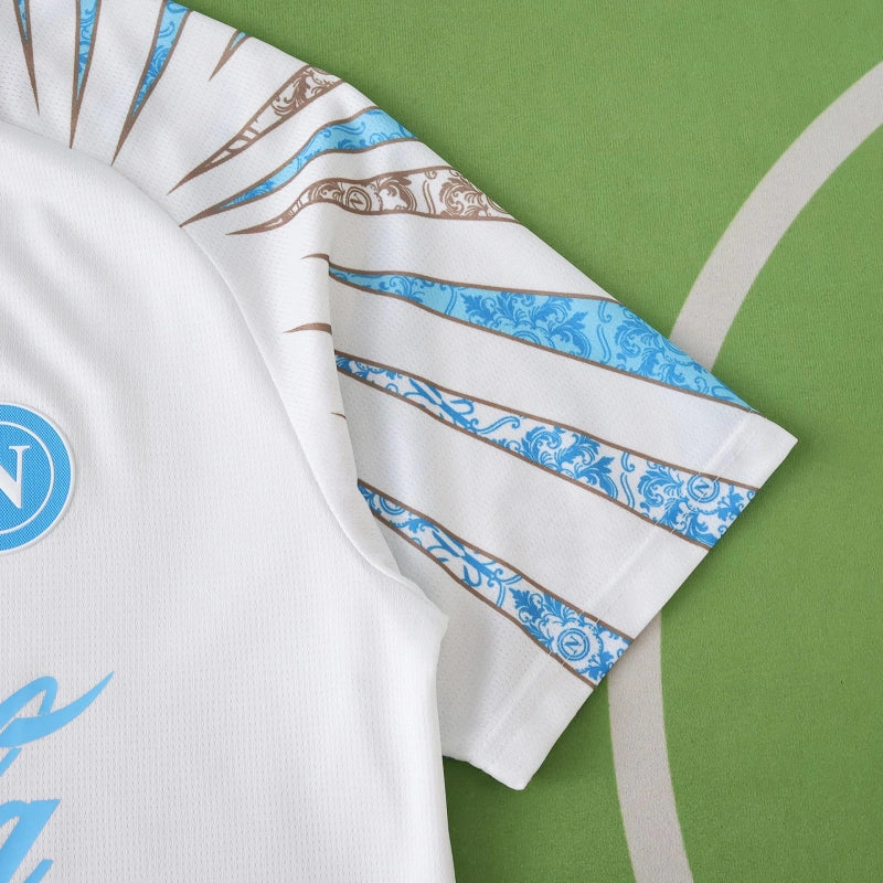 S.S.C. Napoli 25/26 Training Jersey – EA7 Fan Version (White)