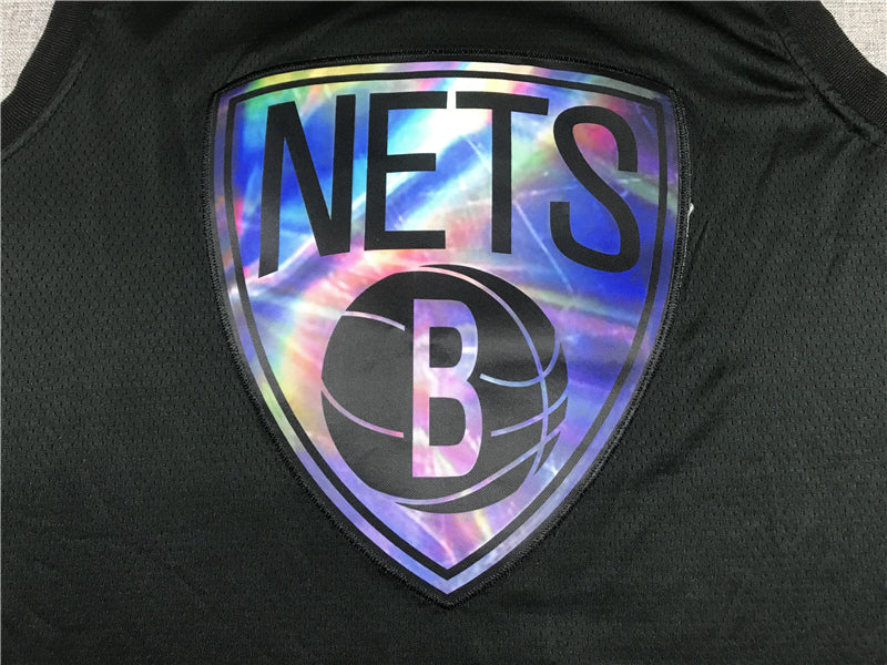 Kyrie Irving #11 Brooklyn Nets Iridescent Holographic Swingman Jersey – Black NBA Fan Gear