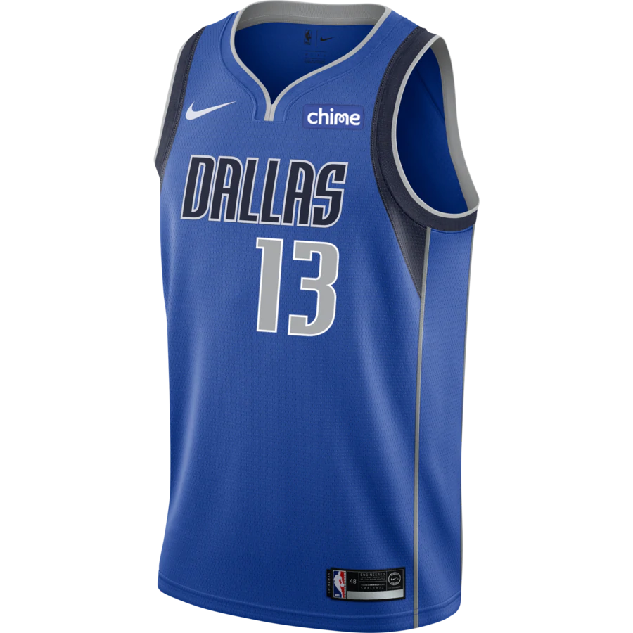 Jalen Brunson #13 Dallas Mavericks Nike Royal Blue Icon Edition Swingman Jersey