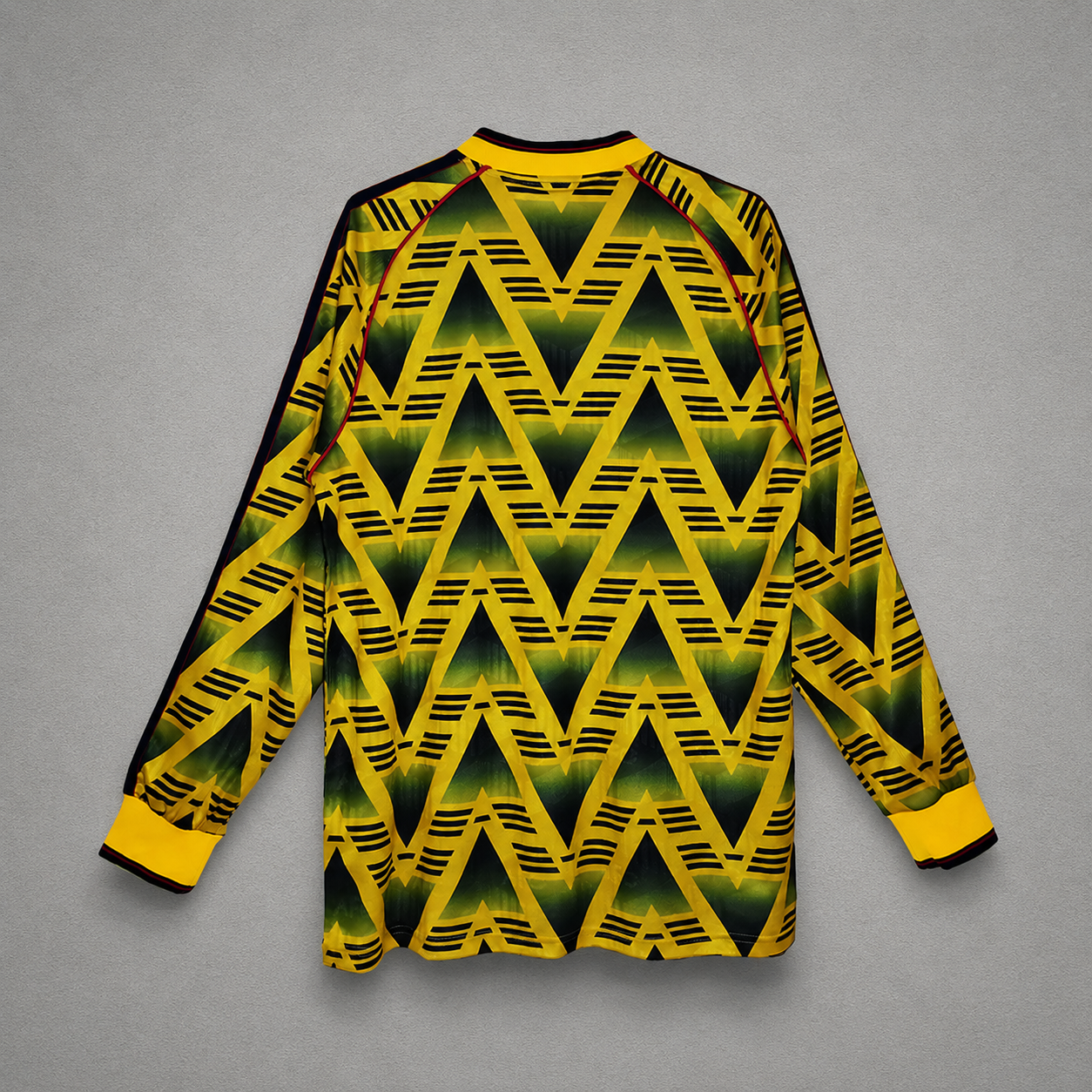 Arsenal 1991-93 Away Retro Jersey Long Sleeve – The Bruised Banana | Classic Adidas Yellow JVC Kit