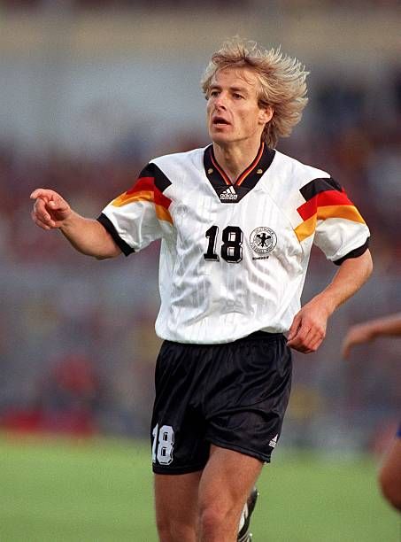 Germany 1992 Home Retro Jersey #9 – Euro 92 Adidas Equipment White Shadow Stripe German Flag Sleeve Kit