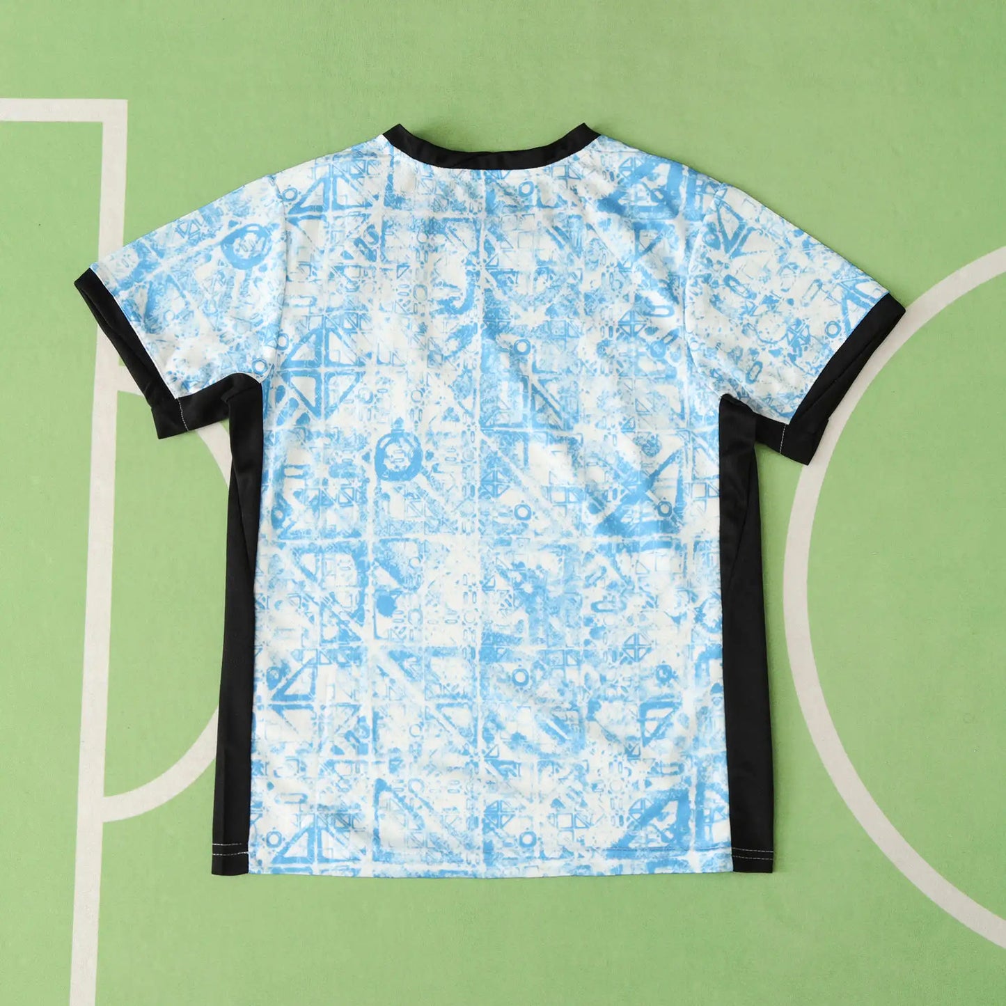 Portugal Away Kids Kit 2024 – White & Blue Azulejo Print Children's Football Jersey | FPF Youth Kit