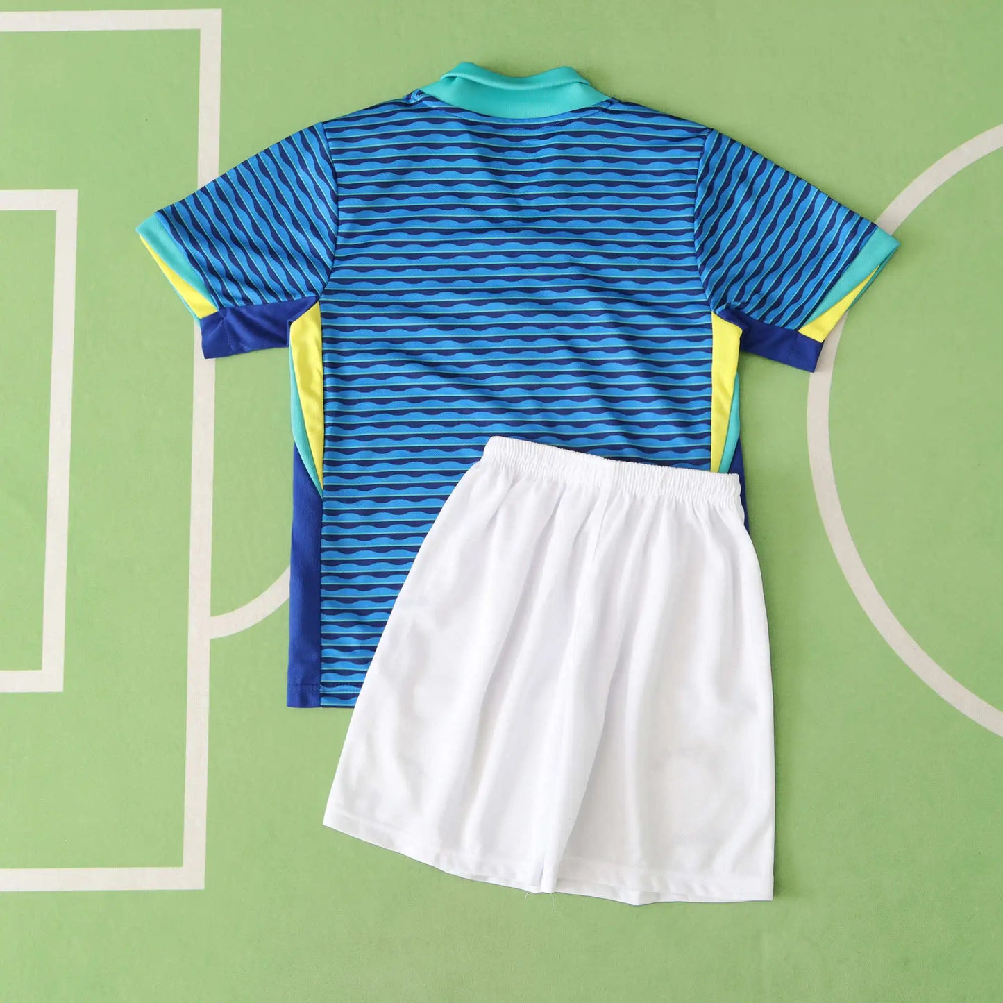 Brazil Away Kids Kit 2024 | Custom Name & Number | Youth Football Set