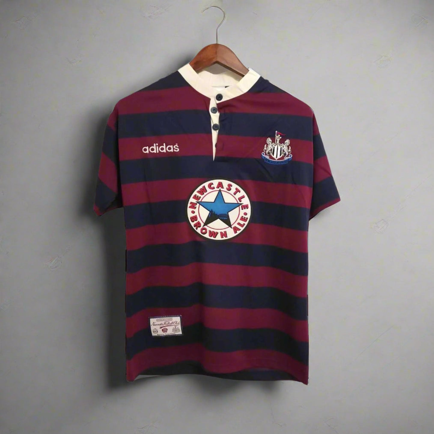 Newcastle United 1995-97 Away Retro Jersey – Classic Adidas Yellow Kit