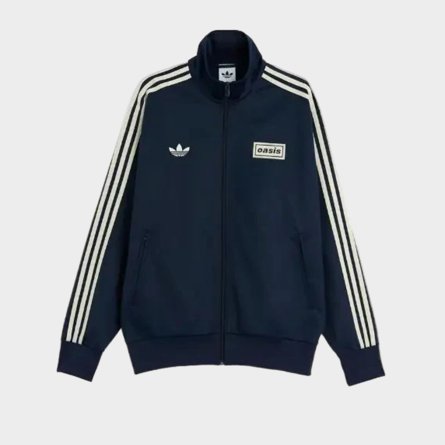 Oasis x Adidas Live '25 Track Jacket – Navy | Three-Stripe Zip-Up Top