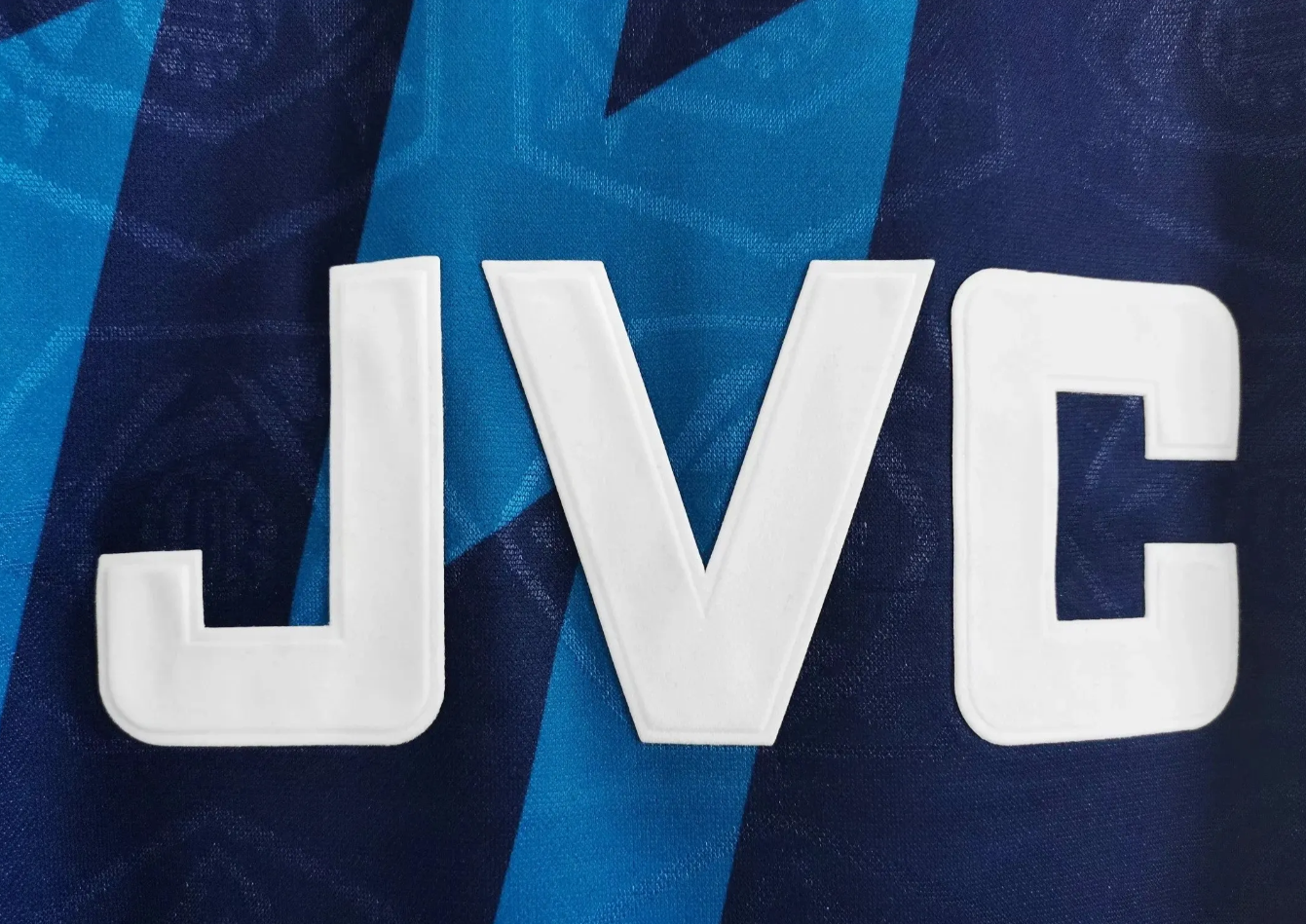 Arsenal 1995-96 Away Retro Jersey – Nike Navy Blue Lightning JVC Football Shirt | Bergkamp Adams Wright Era