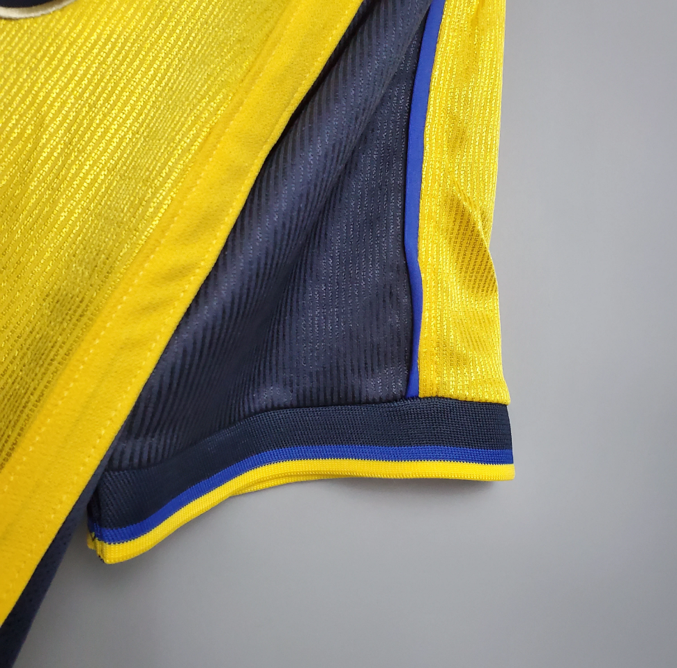 Arsenal 1999-2000 Away Jersey – Yellow Nike SEGA Retro Premier League Football Shirt | Bergkamp Henry Vieira Overmars Ljungberg Classic Gunners Kit