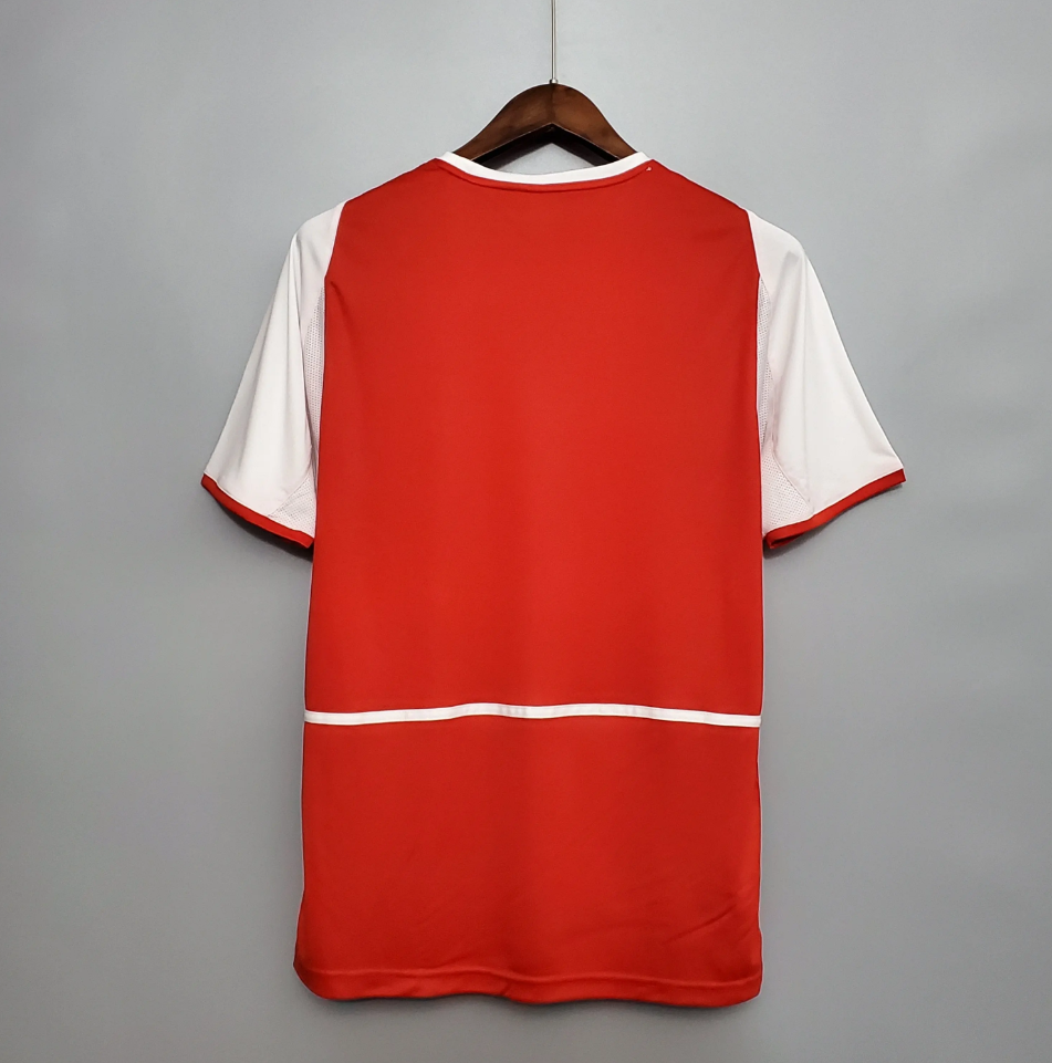 Arsenal 2002-03 Home Retro Jersey – Nike Red White O2 Double Winners Kit | Henry Bergkamp Vieira Pires Ljungberg Era
