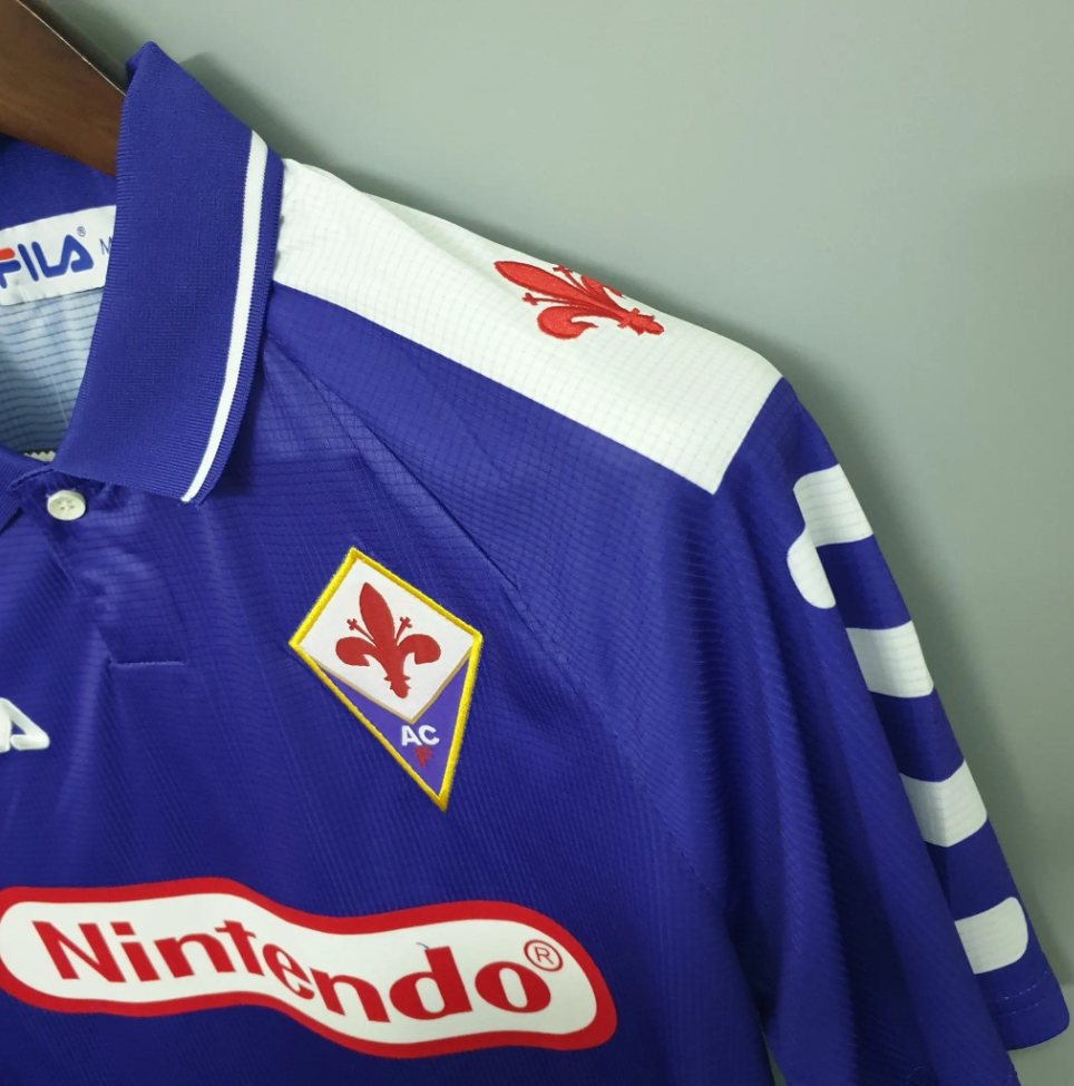 Fiorentina 1998-99 Home Retro Jersey – Fila Viola Purple Nintendo Kit | Batistuta Rui Costa Era