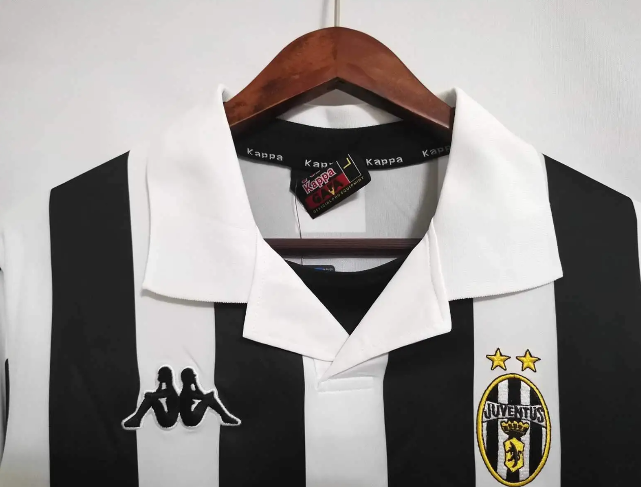Juventus 1999-2000 Home Long-Sleeve Retro Jersey – Kappa Black White Zidane Del Piero Inzaghi Davids Football Shirt
