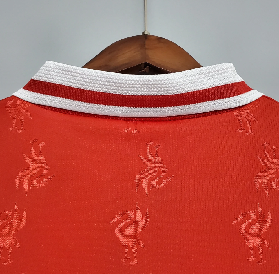 Liverpool 1996-97 Home Retro Jersey – Reebok Red Carlsberg Fowler Owen McManaman Collymore Barnes Carragher Football Shirt