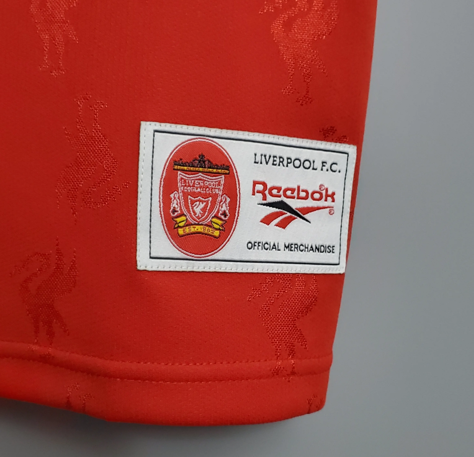 Liverpool 1996-97 Home Retro Jersey – Reebok Red Carlsberg Fowler Owen McManaman Collymore Barnes Carragher Football Shirt
