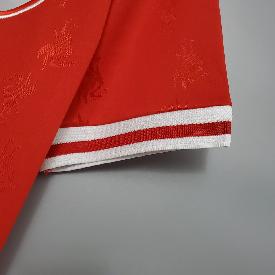 Liverpool 1996-97 Home Retro Jersey – Reebok Red Carlsberg Fowler Owen McManaman Collymore Barnes Carragher Football Shirt