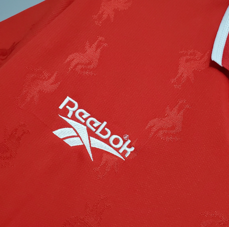 Liverpool 1996-97 Home Retro Jersey – Reebok Red Carlsberg Fowler Owen McManaman Collymore Barnes Carragher Football Shirt