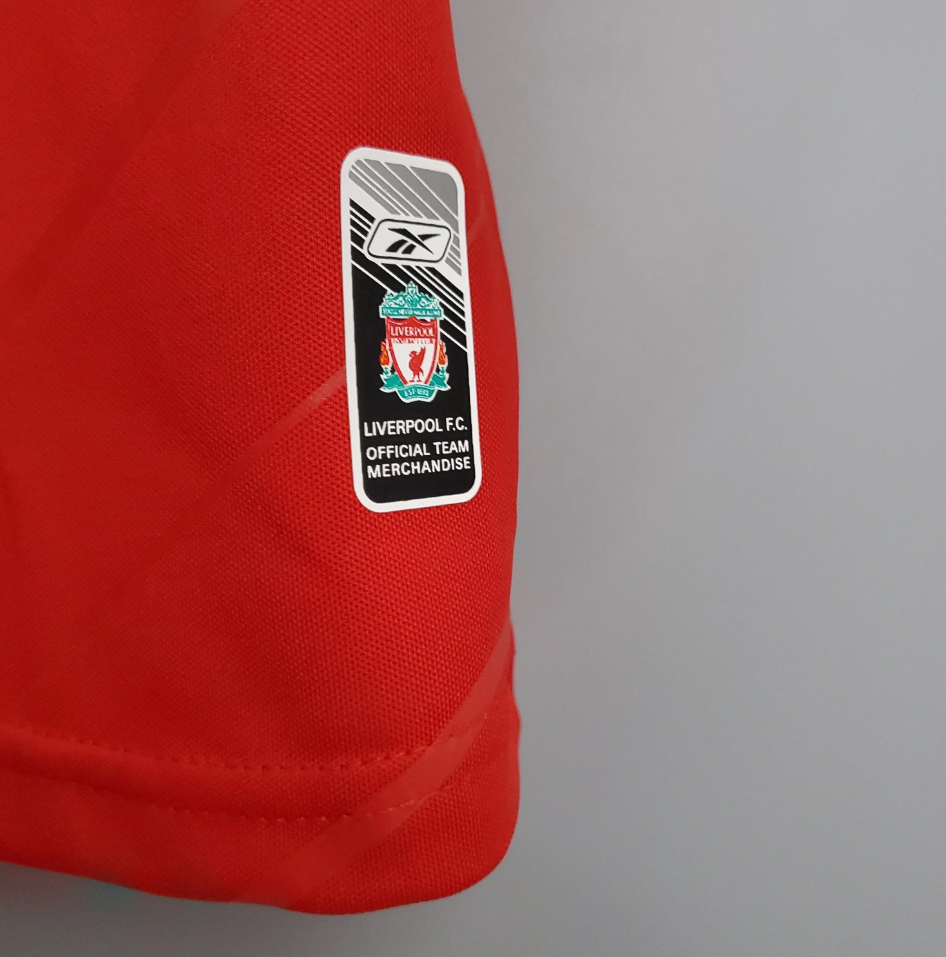 Liverpool 2005-06 Home Jersey – Red Gold Reebok Carlsberg Five Stars Fan Version Premier League Football Shirt