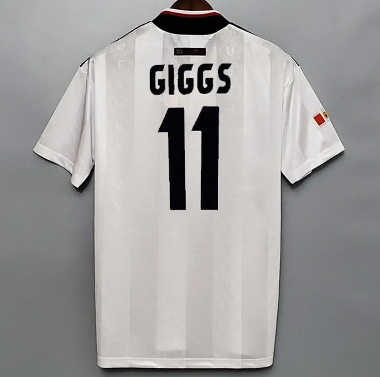 Manchester United 1998-99 Away Jersey – White Umbro Sharp Viewcam Treble Season Retro Premier League Football Shirt | Beckham Yorke Cole Keane Scholes