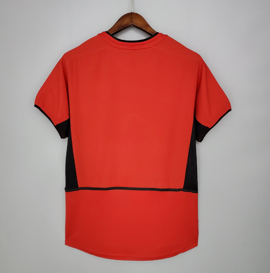 Manchester United 2002-04 Home Retro Jersey – Nike Red Black Vodafone Beckham Van Nistelrooy Roy Keane Scholes Giggs Premier League Football Shirt