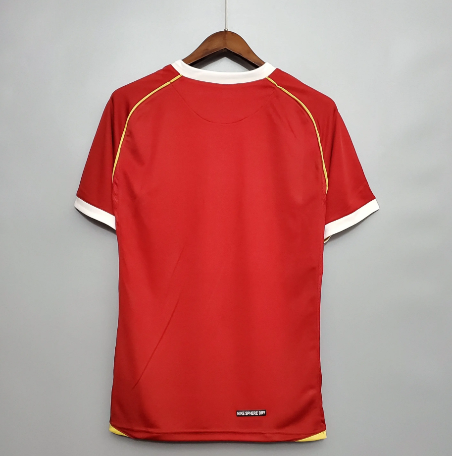Manchester United 2006-07 Home Retro Jersey – Nike Red AIG Ronaldo Rooney Giggs Scholes Vidic Park Ji-Sung Premier League Champion Fan Version Football Shirt