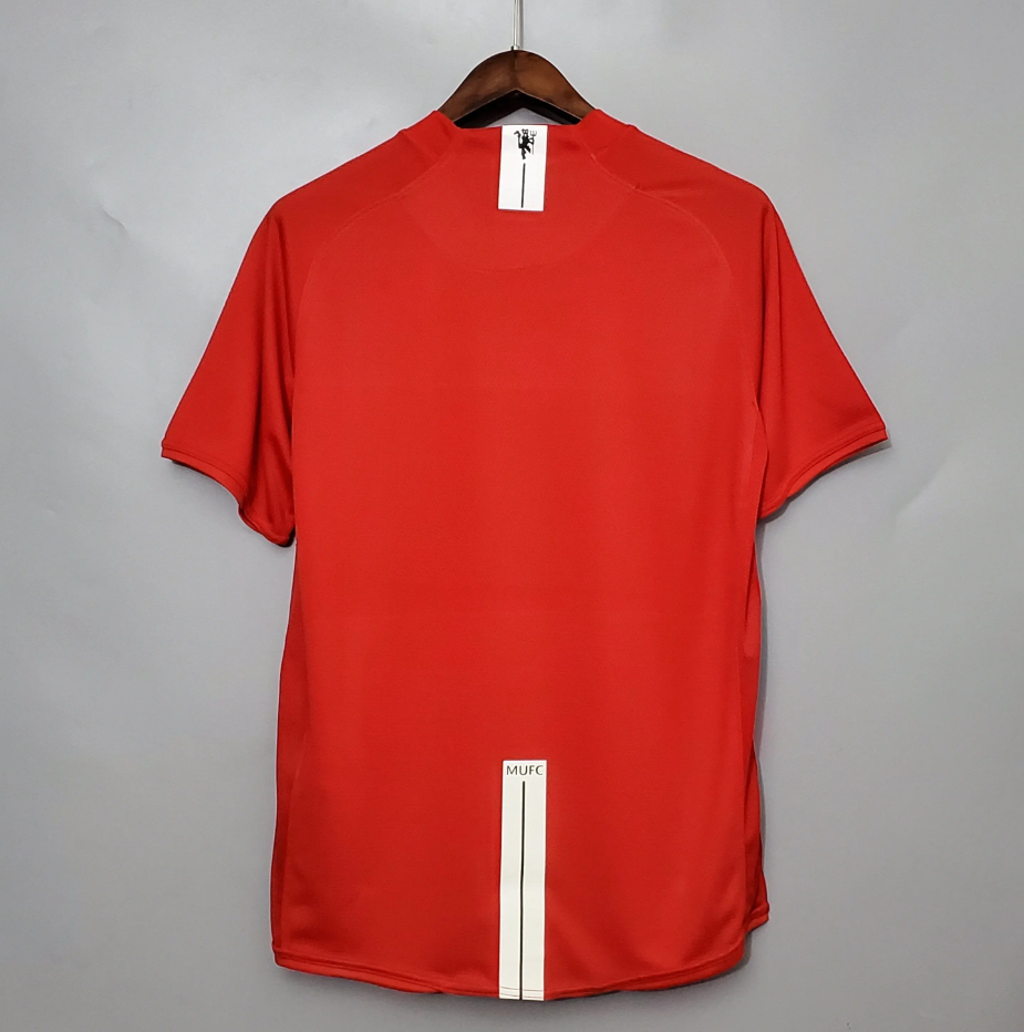 Manchester United 2007-08 Champions League Final Retro Jersey – Nike Red AIG Moscow Final Kit | Ronaldo Rooney Tevez Era