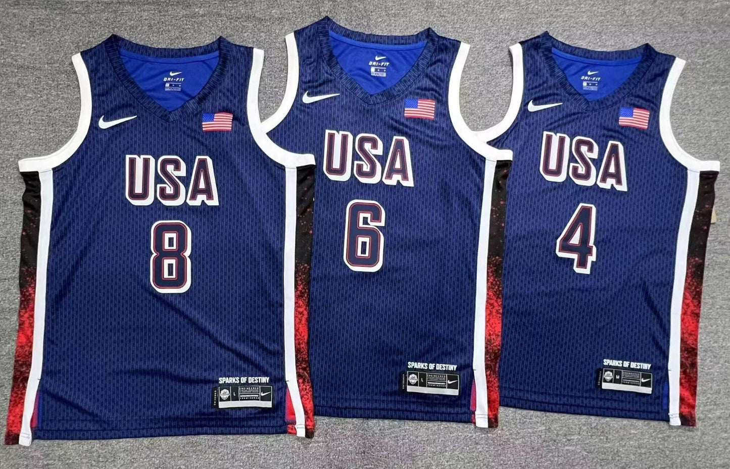Tyrese Haliburton #9 Team USA Nike Navy 2024 Paris Olympics Swingman Jersey
