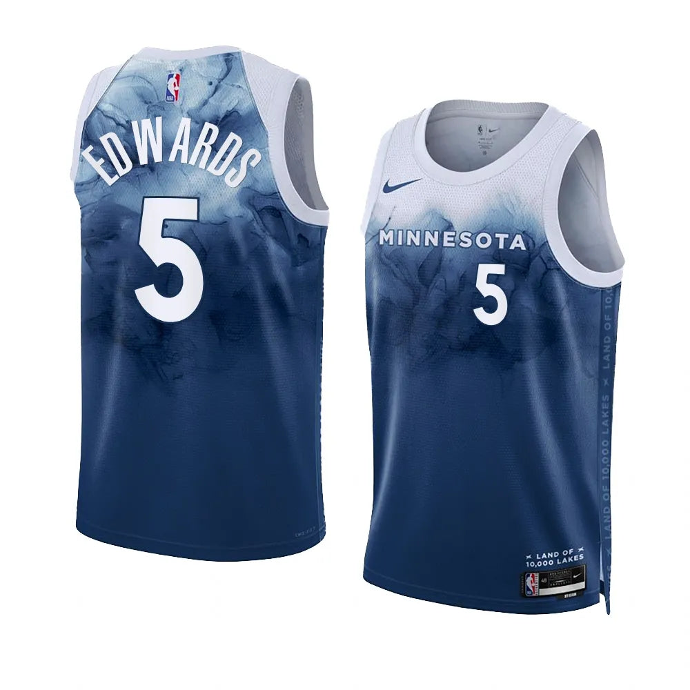Anthony Edwards #5 Minnesota Timberwolves 2023-24 City Edition Swingman Jersey – Nike Land of 10,000 Lakes