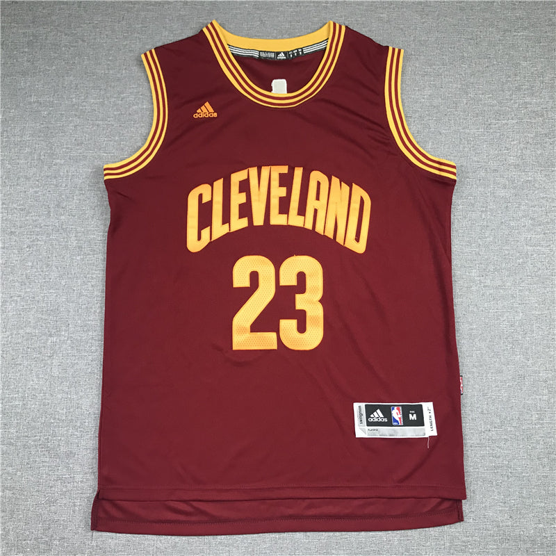 LeBron James #23 Cleveland Cavaliers Wine Red CLEVELAND Adidas Swingman Home Jersey