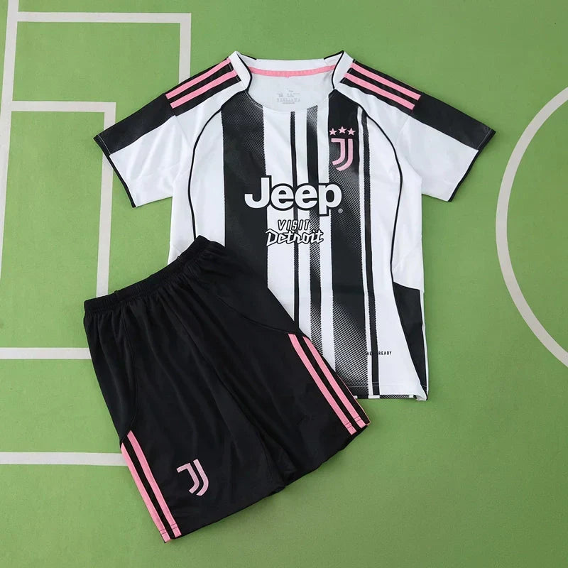 Juventus F.C. Home Kids Kit 2025/26 — Children's Football Jersey & Shorts Set