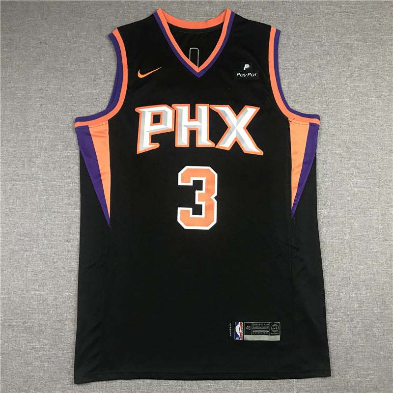 Men's Phoenix Suns Chris Paul #3 Black Fast Break Replica Jerseys