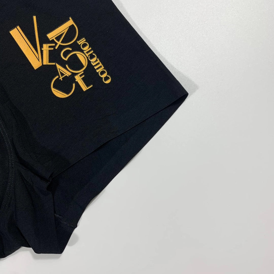 Versace Black Teal Blue Gold Horse Motif Boxer Briefs, image 6