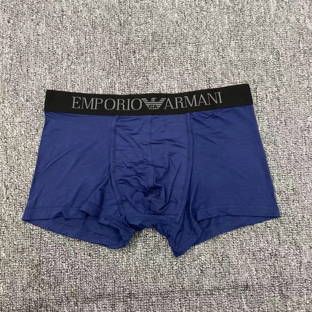Emporio Armani Orange White Letter Waistband Boxer Briefs, image 3