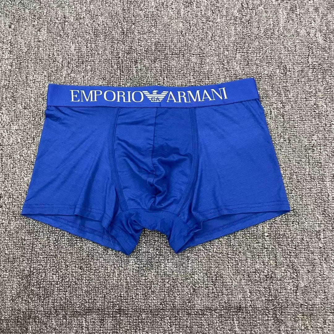 Emporio Armani Orange White Letter Waistband Boxer Briefs, image 4