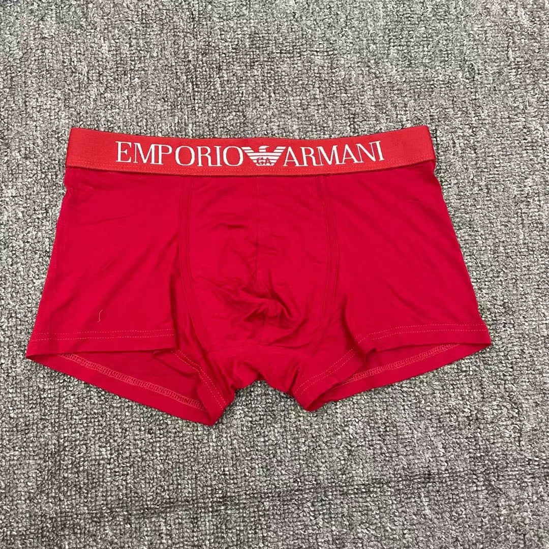 Emporio Armani Orange White Letter Waistband Boxer Briefs, image 5