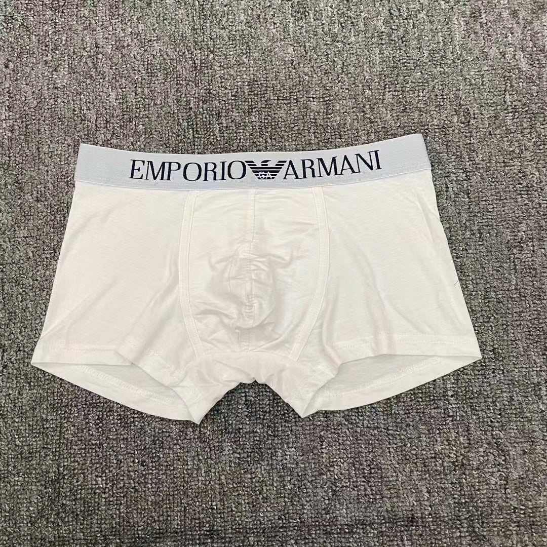 Emporio Armani Orange White Letter Waistband Boxer Briefs, image 6