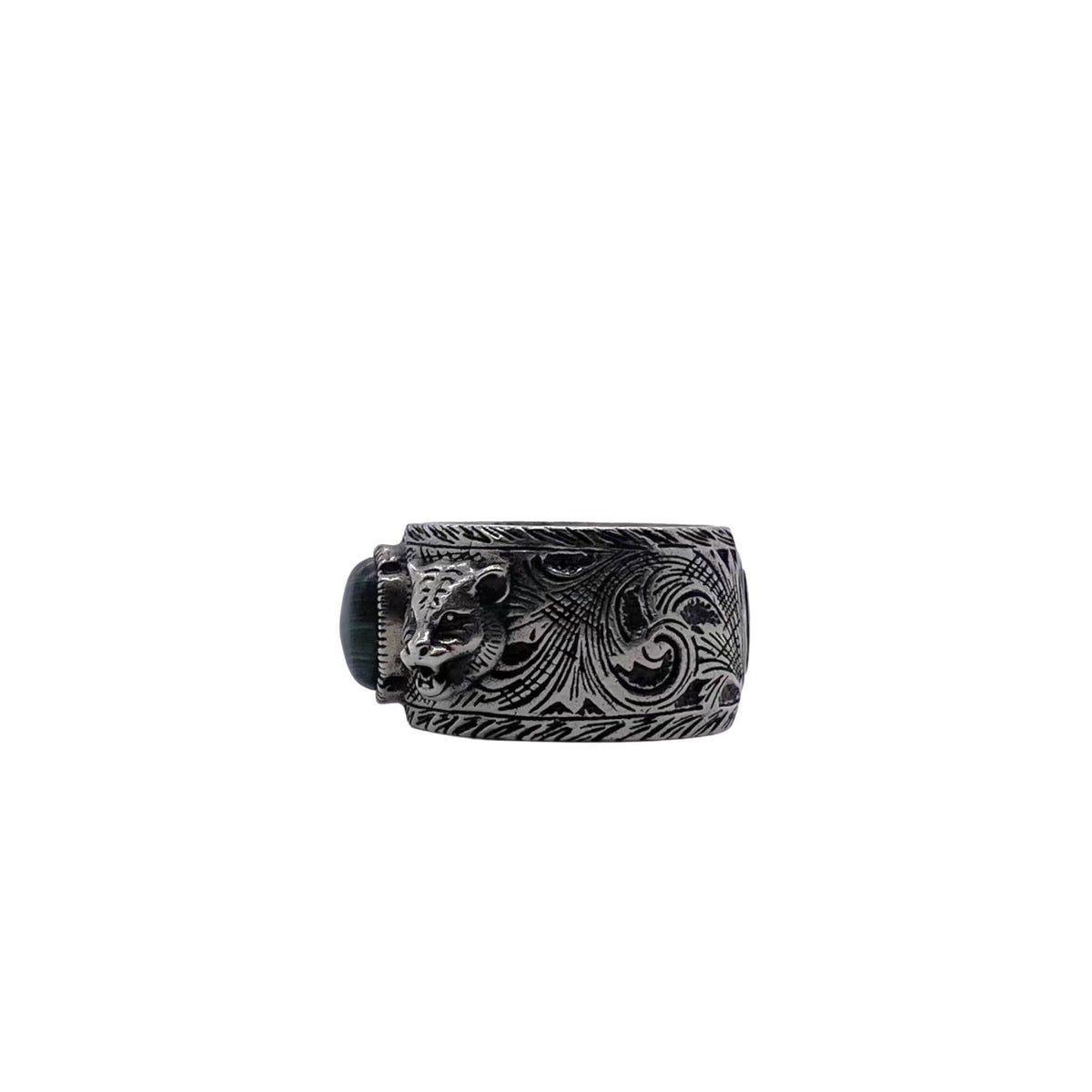 Gucci Double G Distressed Vintage-Inspired Sterling Silver Jewelry - image 2