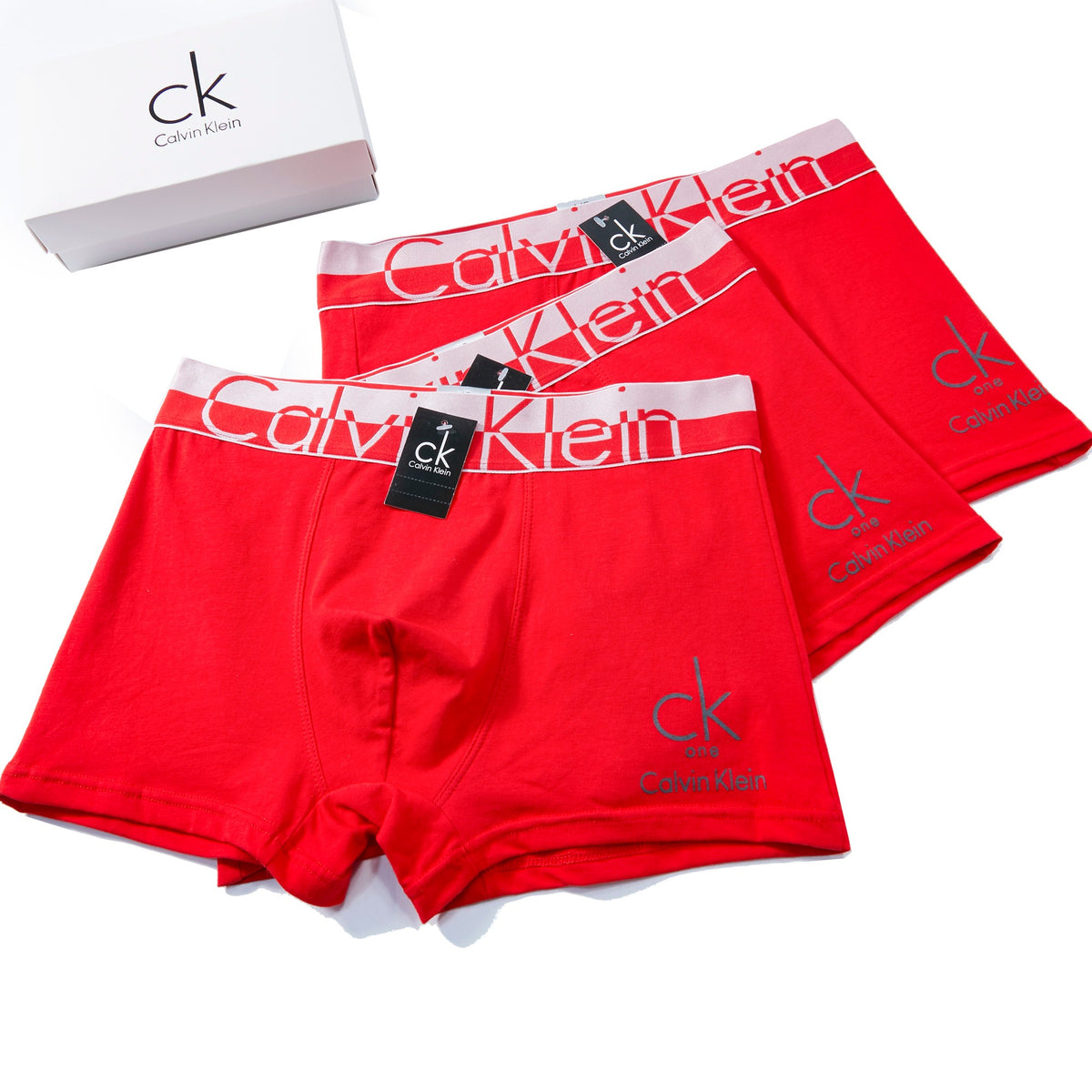 Calvin Klein Red Black Gift Box Boxer Briefs, image 2