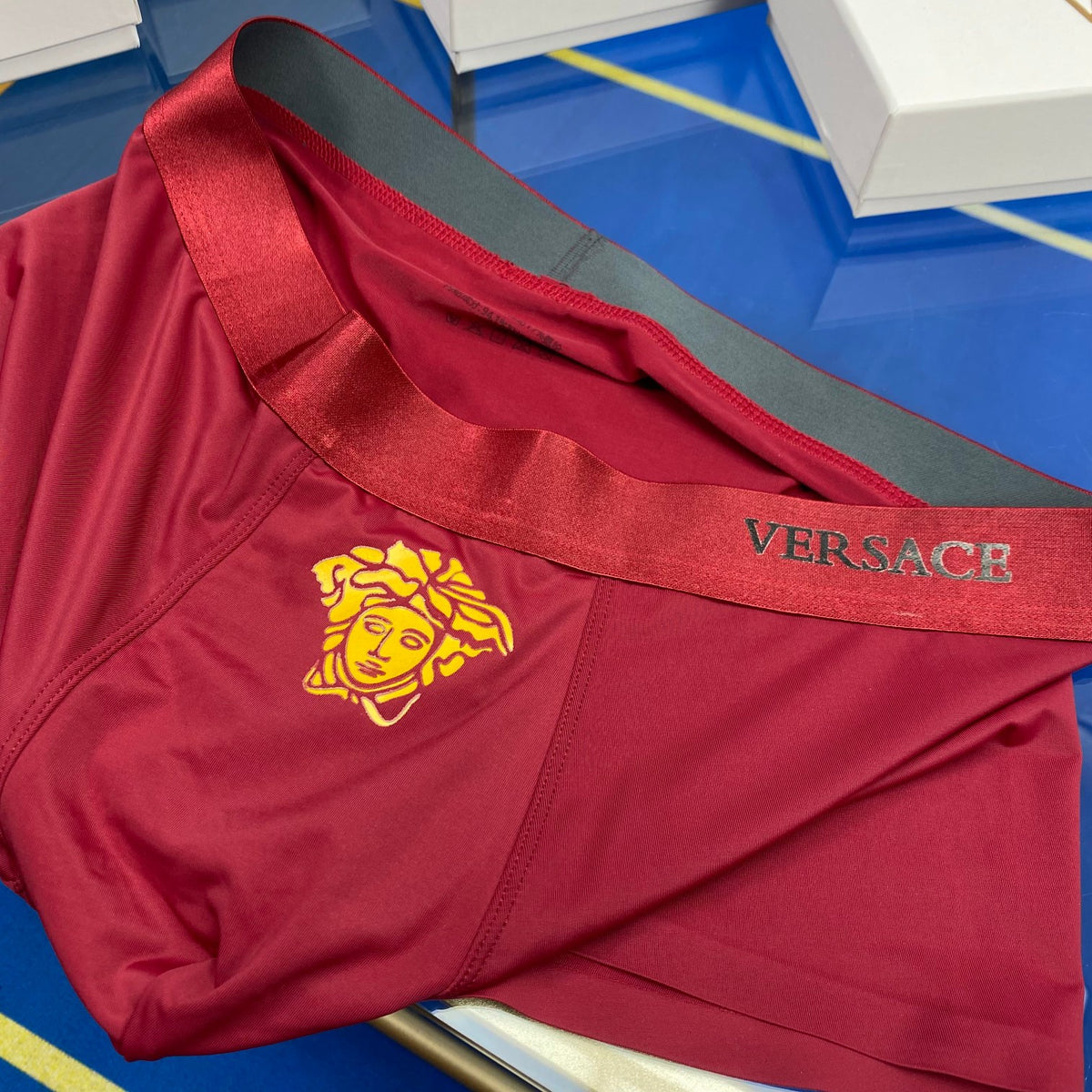 Versace Red Blue Black Gold Face Boxer Briefs, image 6