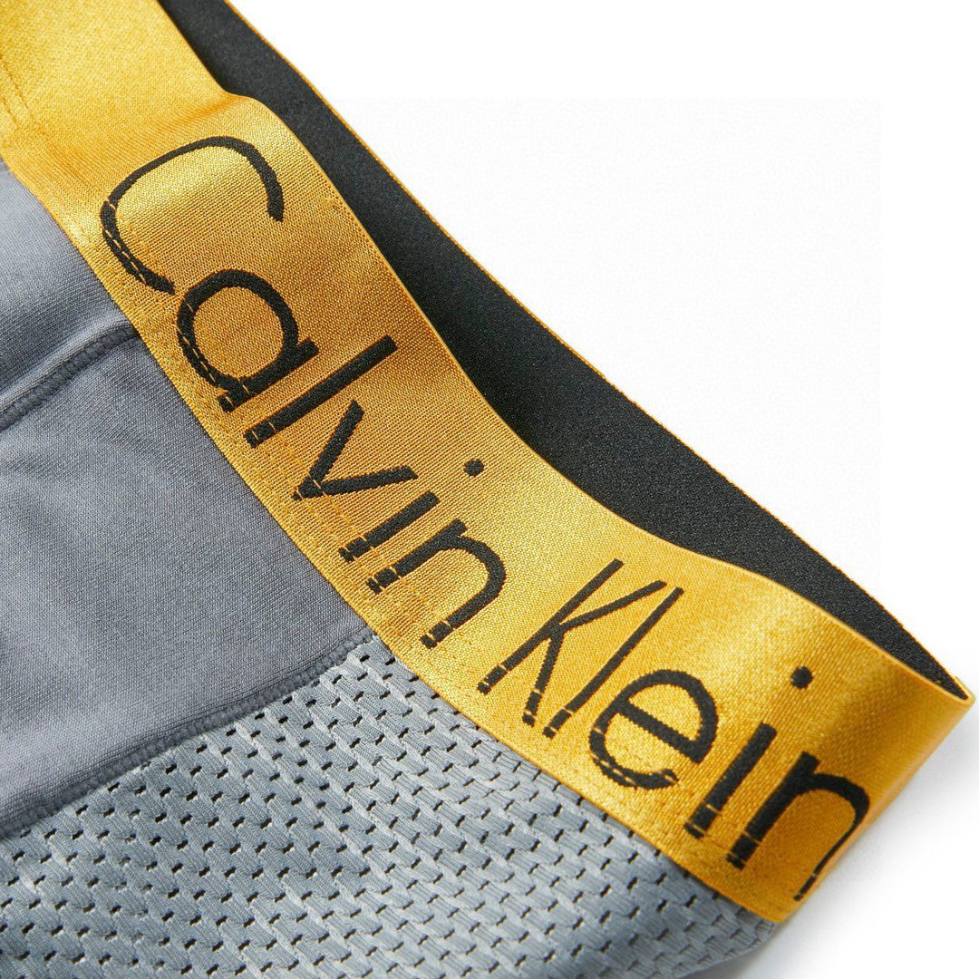 Calvin Klein Yellow Grey Folded Lettering Boxer Briefs, image 7